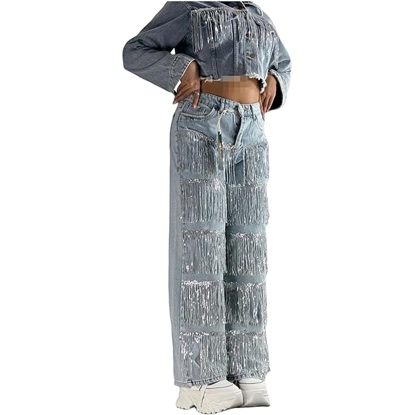 パンツ GLITTER DENIM WIDE STRAIGHT GLITTER DENIM WIDE STRAIGHT｜マウジーの通販｜&mall（アンド